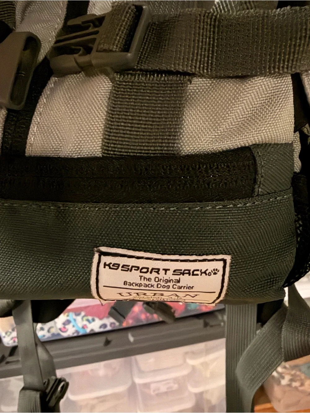 K9 Sport Sack - “ urban” Small Grey Pet Backpack Carrier